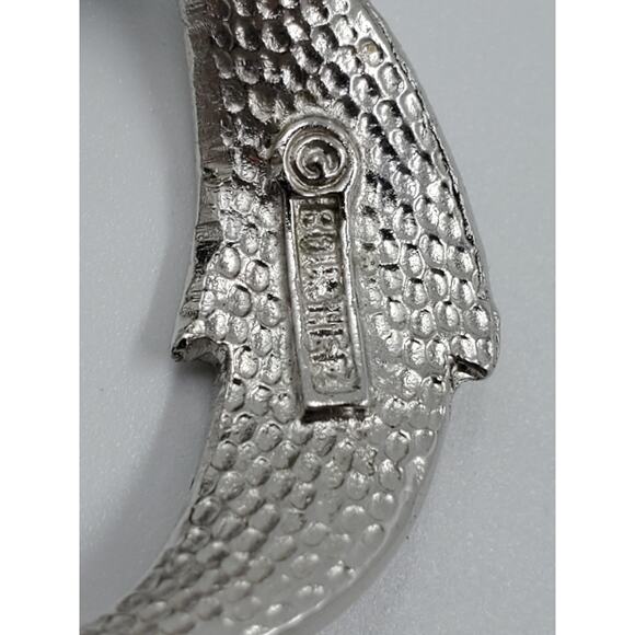 Vintage Marcel Boucher Blue Crystal Starburst Floral Brooch & Earrings Set 1950s - Picture 10 of 14